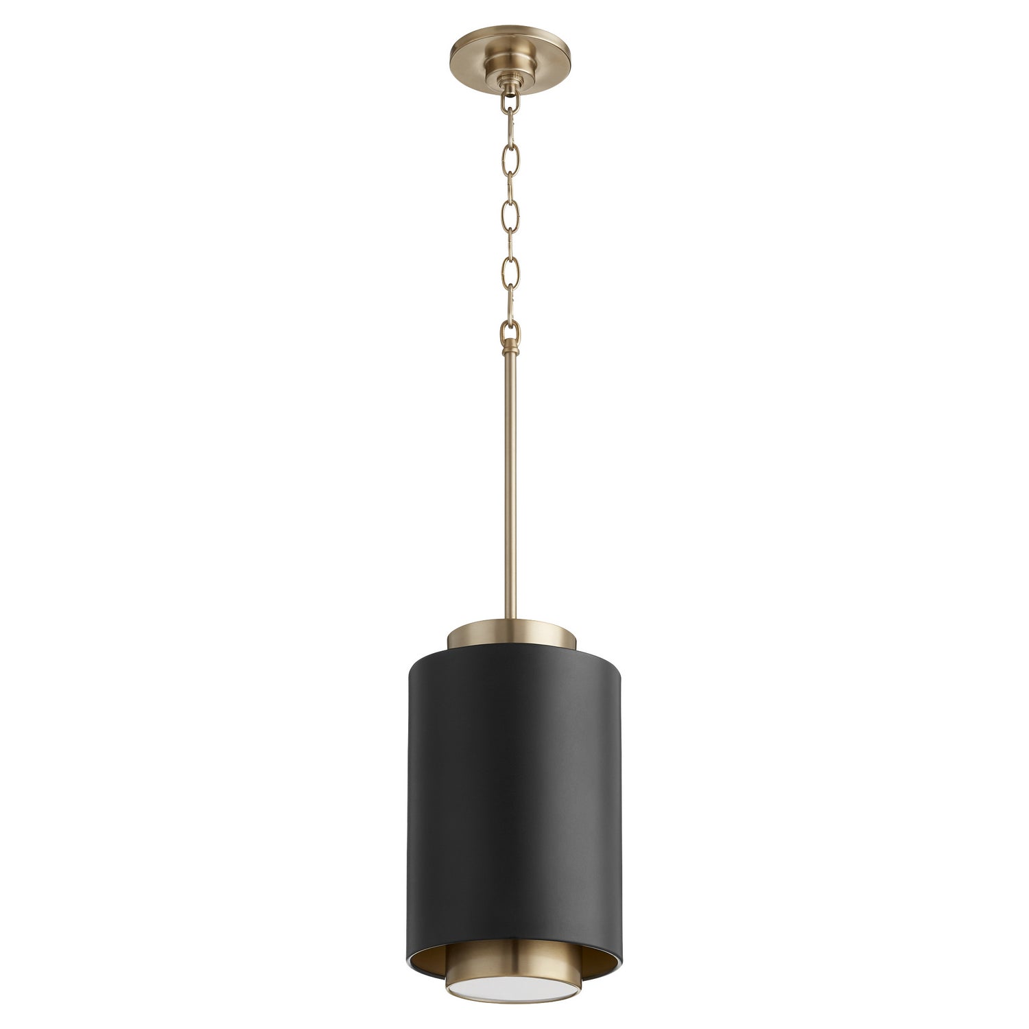 Quorum - 8008-6980 - One Light Pendant - Cylinder Pendants - Textured Black