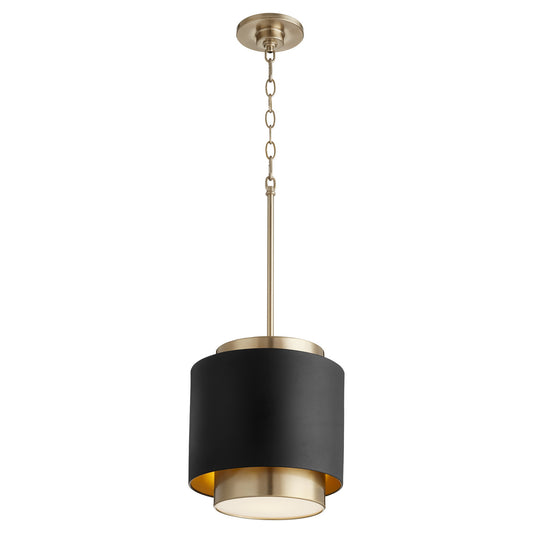 Quorum - 8010-6980 - One Light Pendant - Drum Pendants - Textured Black