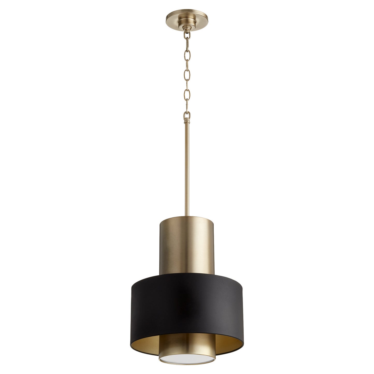 Quorum - 8011-6980 - One Light Pendant - Cylinder Drum Pendants - Textured Black