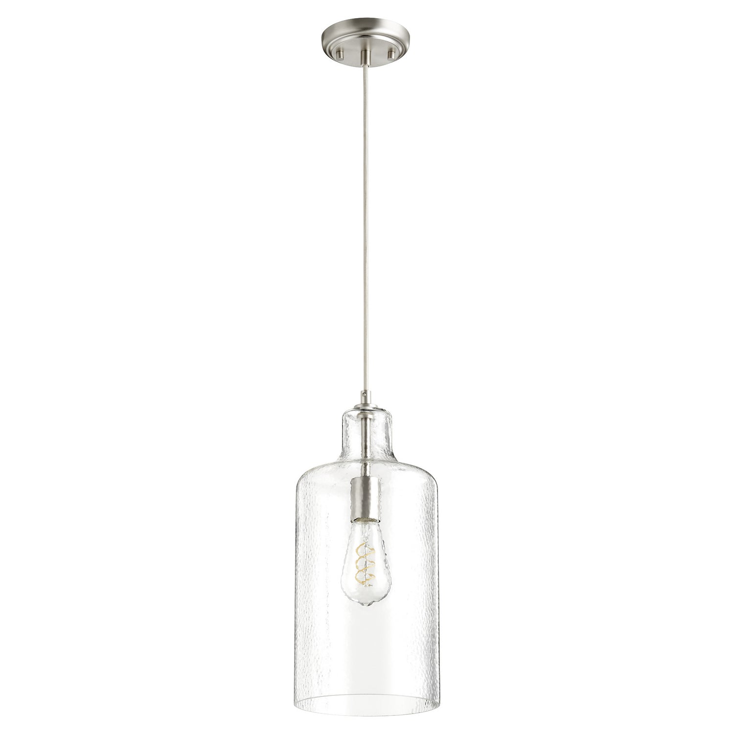 Quorum - 8141-65 - One Light Pendant - 8141 Pendants - Satin Nickel