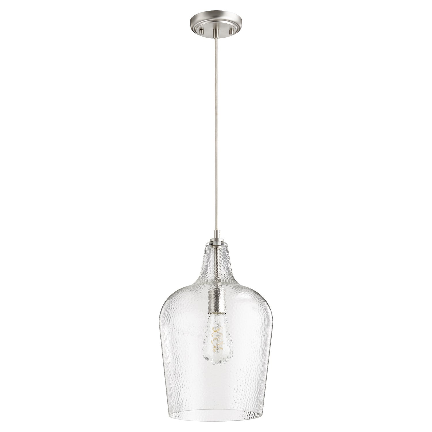 Quorum - 8143-65 - One Light Pendant - 8143 Pendants - Satin Nickel