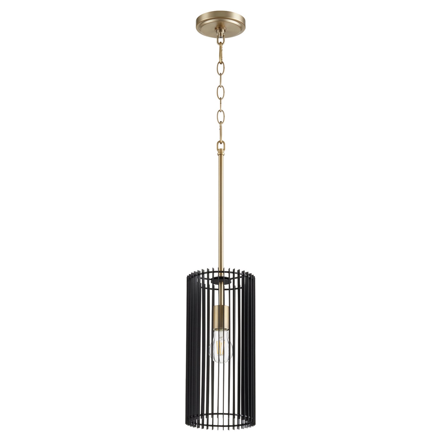 Quorum - 817-1-80 - One Light Pendant - Finura - Aged Brass