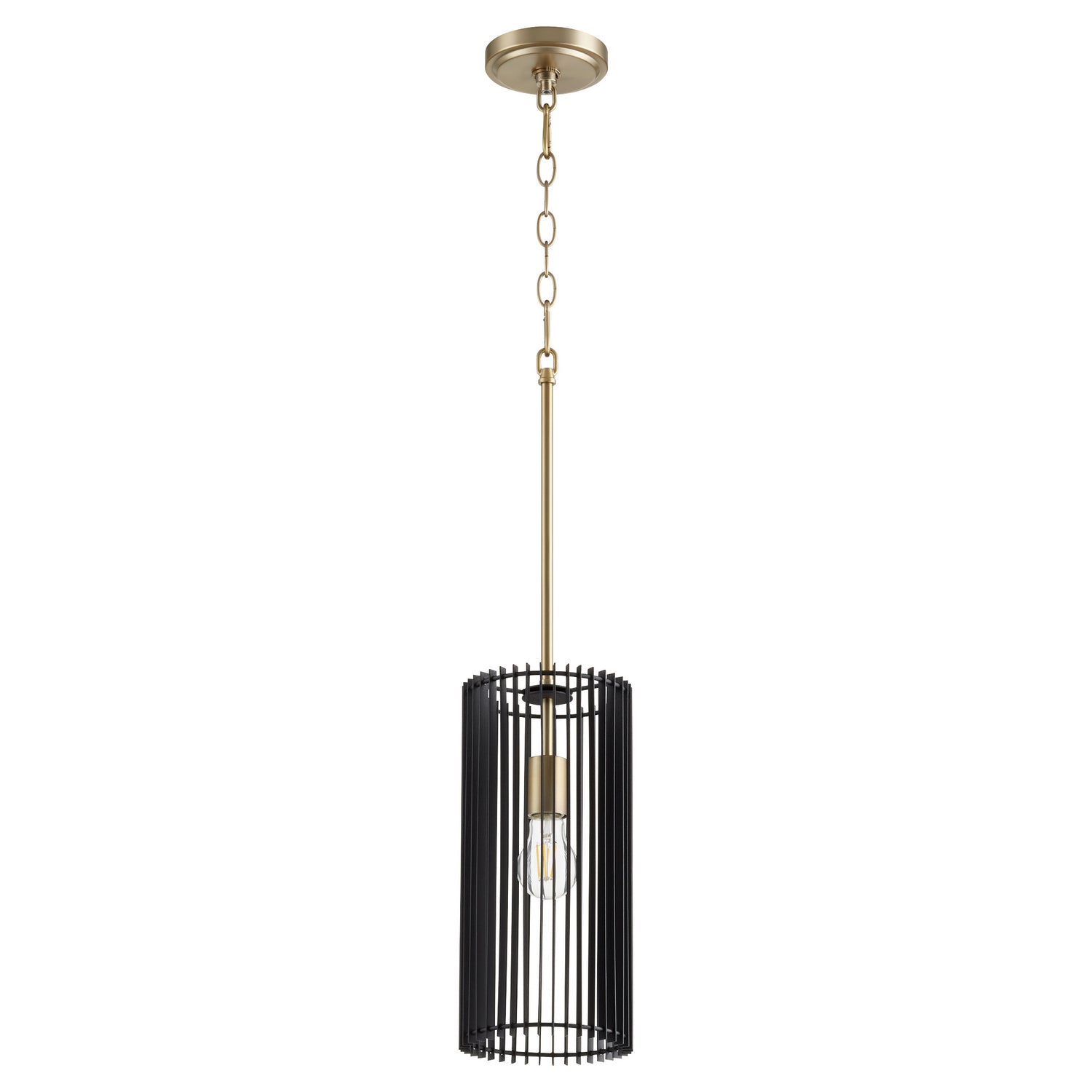 Quorum - 817-1-80 - One Light Pendant - Finura - Aged Brass