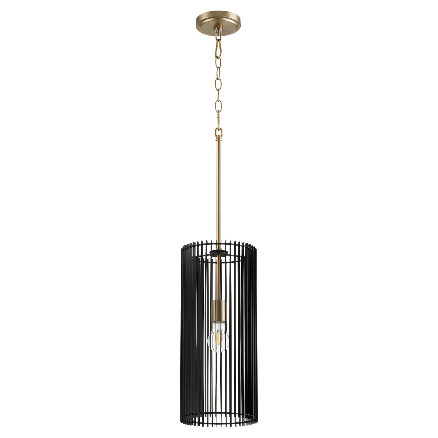 Quorum - 818-1-80 - One Light Pendant - Finura - Aged Brass