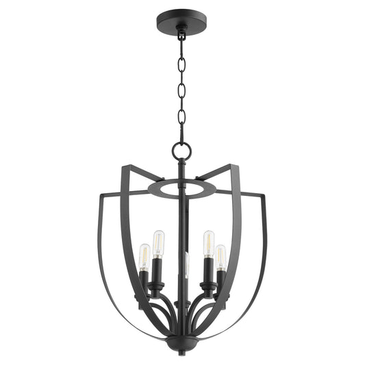 Quorum - 8202-5-69 - Five Light Chandelier - Dakota - Textured Black