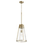 Quorum - 827-80 - One Light Pendant - Pylon Pendants - Aged Brass w/ Clear