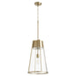 Quorum - 828-80 - One Light Pendant - Pylon Pendants - Aged Brass w/ Clear