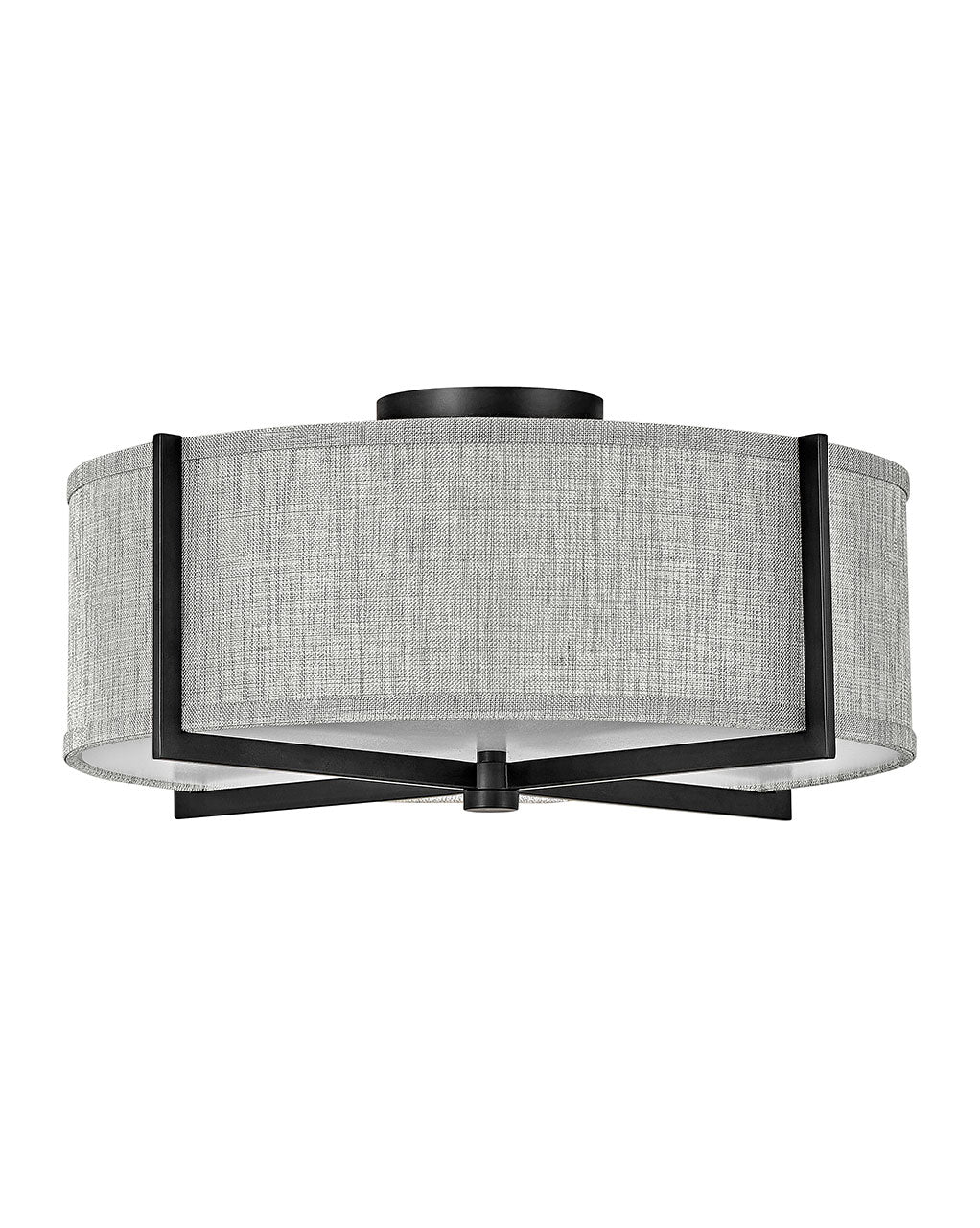 Hinkley - 41707BK - LED Foyer Pendant - Axis Heathered Gray - Black