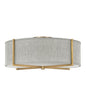 Hinkley - 41709HB - LED Foyer Pendant - Axis Heathered Gray - Heritage Brass