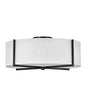 Hinkley - 41710BK - LED Foyer Pendant - Axis Off White - Black