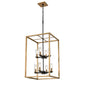 DVI Lighting - DVP28148MF+BR+GR-CL - Eight Light Foyer Pendant - Sambre - Multiple Finishes And Brass And Graphite With Clear Glass