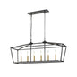 DVI Lighting - DVP30102MF+GR - Six Light Linear Pendant - Lundy'S Lane - Multiple Finishes And Graphite