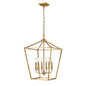 DVI Lighting - DVP30148MF+BR - Six Light Foyer Pendant - Lundy'S Lane - Multiple Finishes And Brass