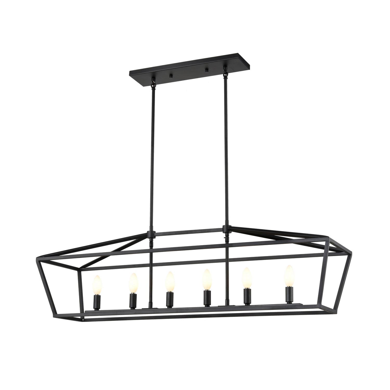DVI Lighting - DVP43804GR - Six Light Linear Pendant - Cabot Trail - Graphite