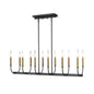 DVI Lighting - DVP44002MF+GR - 12 Light Linear Pendant - Olivia - Multiple Finishes And Graphite