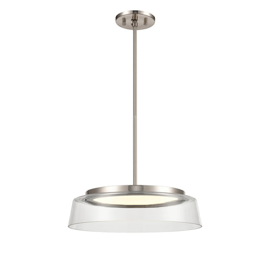 DVI Lighting - DVP46708SN-CL - LED Dual Mount - Triptych - Satin Nickel With Clear Glass