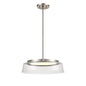 DVI Lighting - DVP46708SN-CL - LED Dual Mount - Triptych - Satin Nickel With Clear Glass