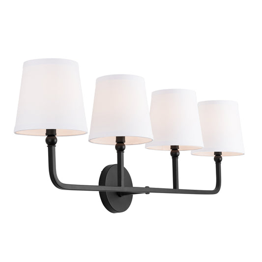 Capital Lighting - 119341MB-674 - Four Light Vanity - Dawson - Matte Black