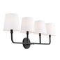 Capital Lighting - 119341MB-674 - Four Light Vanity - Dawson - Matte Black