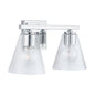 Capital Lighting - 138323CH-493 - Two Light Vanity - Layla - Chrome