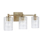 Capital Lighting - 138331AD-491 - Three Light Vanity - Emerson - Aged Brass