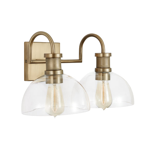 Capital Lighting - 139123AD-497 - Two Light Vanity - Cassidy - Aged Brass