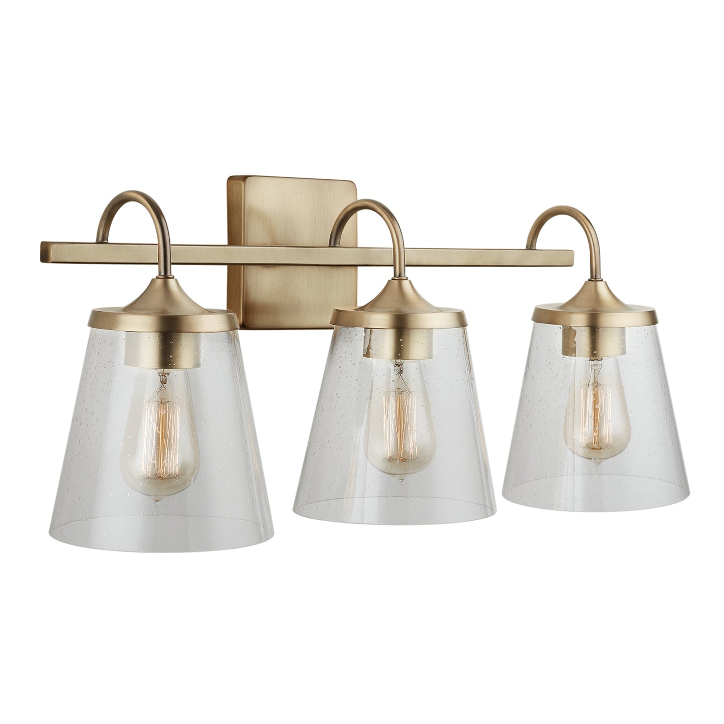 Capital Lighting - 139132AD-496 - Three Light Vanity - Jayne - Aged Brass