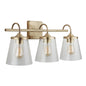 Capital Lighting - 139132AD-496 - Three Light Vanity - Jayne - Aged Brass