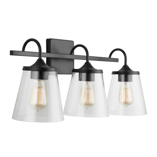 Capital Lighting - 139132MB-496 - Three Light Vanity - Jayne - Matte Black