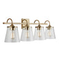 Capital Lighting - 139142AD-496 - Four Light Vanity - Jayne - Aged Brass