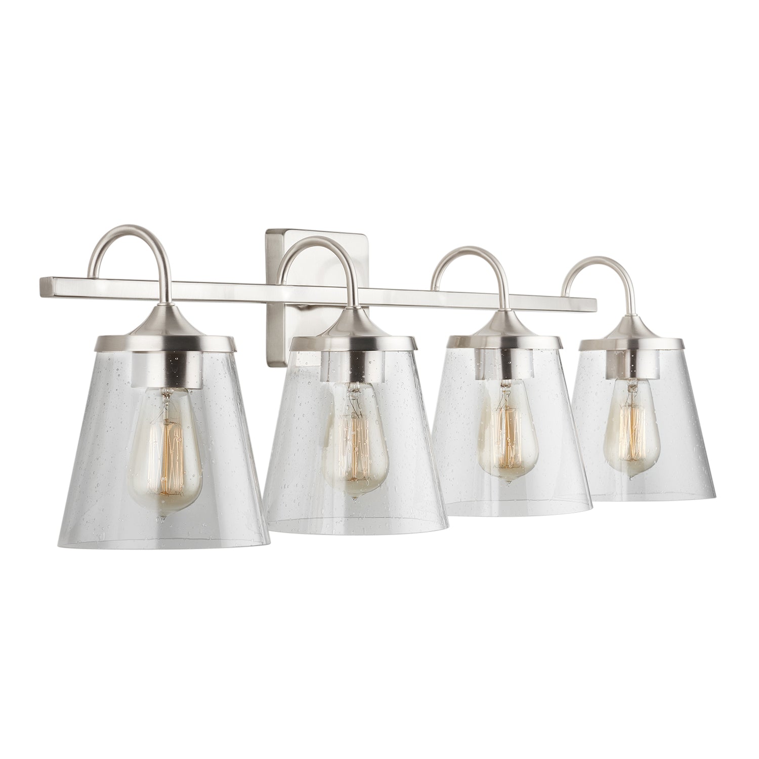 Capital Lighting - 139142BN-496 - Four Light Vanity - Jayne - Brushed Nickel