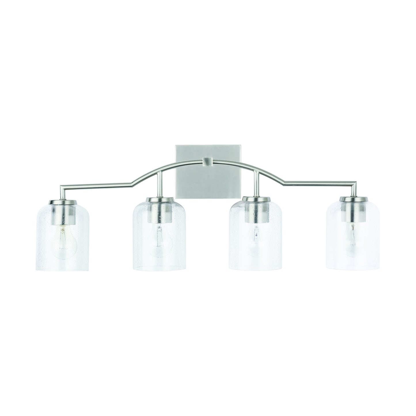 Capital Lighting - 139341BN-500 - Four Light Vanity - Carter - Brushed Nickel