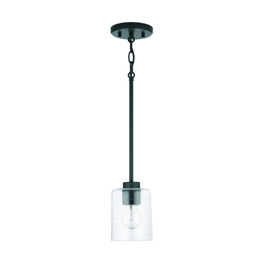 Capital Lighting - 328511MB-449 - One Light Pendant - Greyson - Matte Black