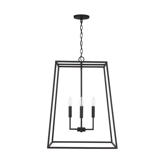 Capital Lighting - 337341BI - Four Light Pendant - Clint - Black Iron