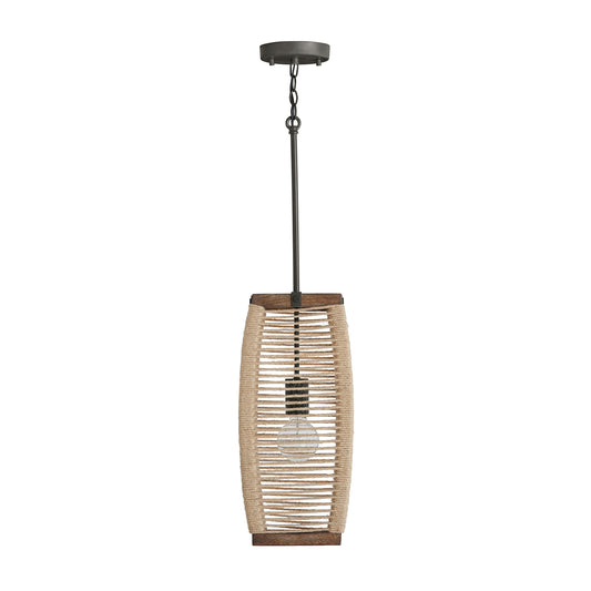 Capital Lighting - 340311YG - One Light Pendant - Jacob - Grey Wash and Grey Iron
