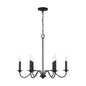 Capital Lighting - 437261BI - Six Light Chandelier - Vincent - Black Iron