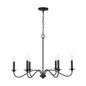 Capital Lighting - 437262BI - Six Light Chandelier - Vincent - Black Iron