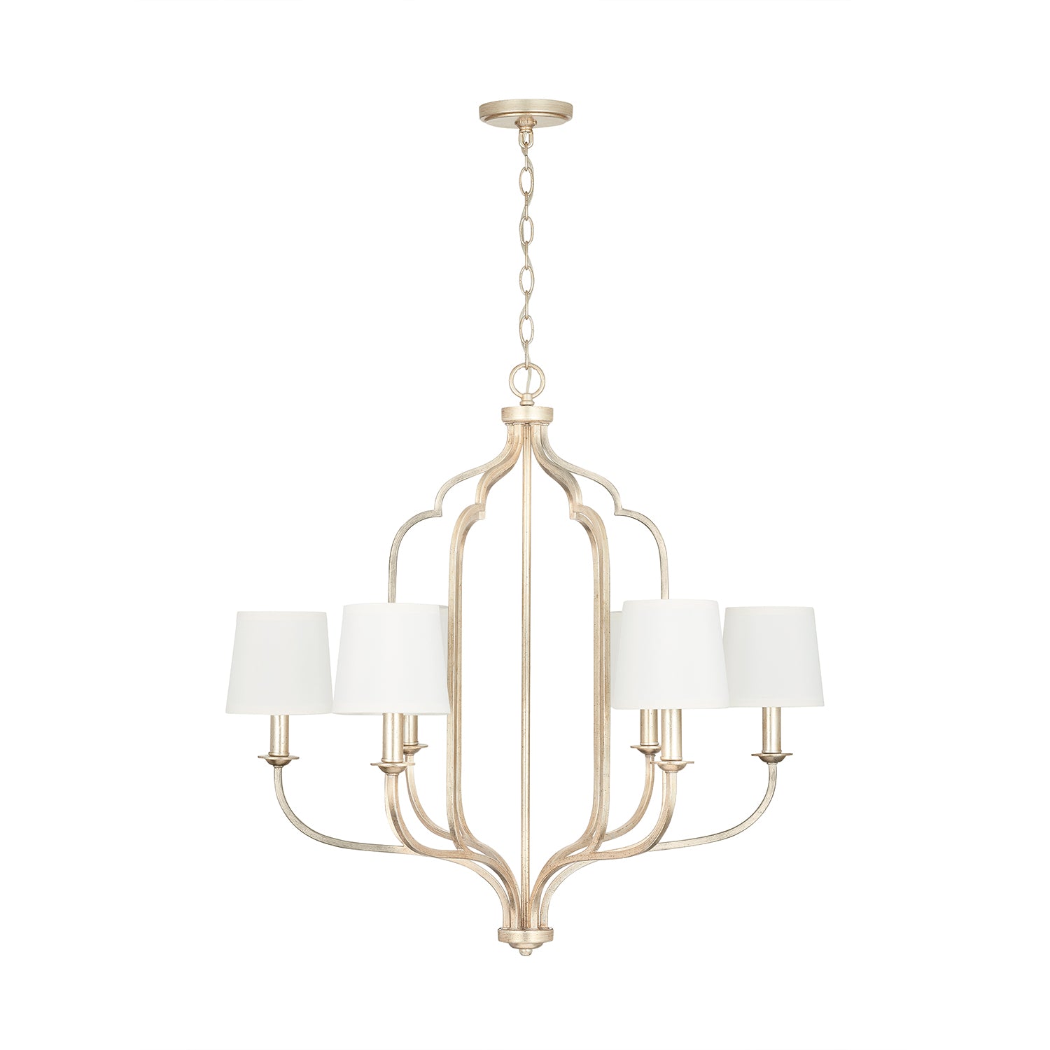 Capital Lighting - 438761WG-698 - Six Light Chandelier - Ophelia - Winter Gold