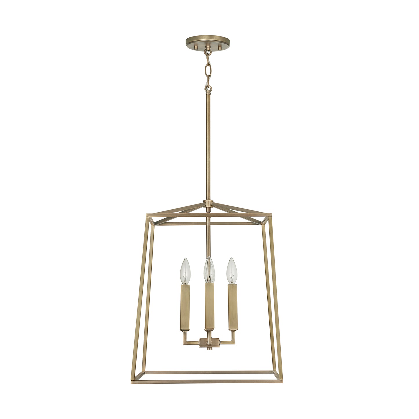 Capital Lighting - 537642AD - Four Light Foyer Pendant - Thea - Aged Brass