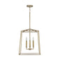 Capital Lighting - 537642AD - Four Light Foyer Pendant - Thea - Aged Brass