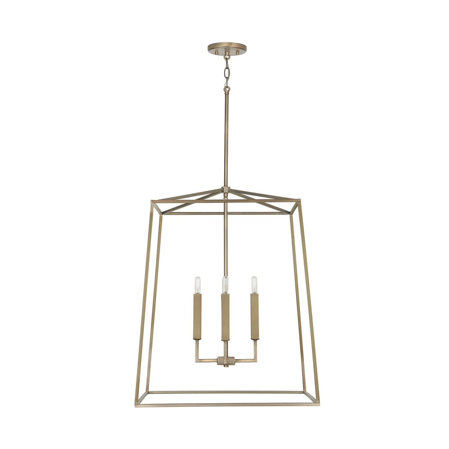 Capital Lighting - 537643AD - Four Light Foyer Pendant - Thea - Aged Brass