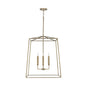 Capital Lighting - 537643AD - Four Light Foyer Pendant - Thea - Aged Brass