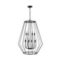 Capital Lighting - 538881MB - Eight Light Foyer Pendant - Corey - Matte Black