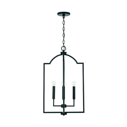 Capital Lighting - 539341MB - Four Light Foyer Pendant - Carter - Matte Black