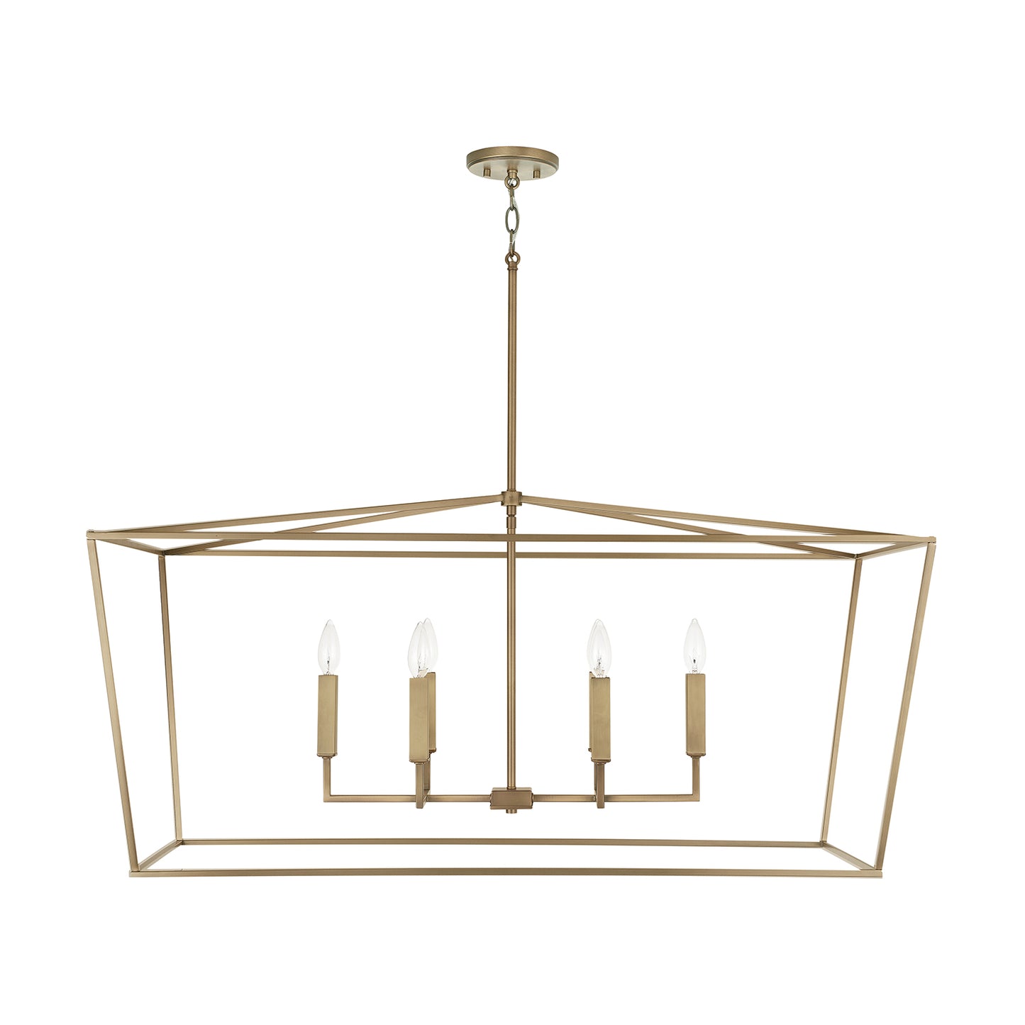 Capital Lighting - 837661AD - Six Light Island Pendant - Thea - Aged Brass