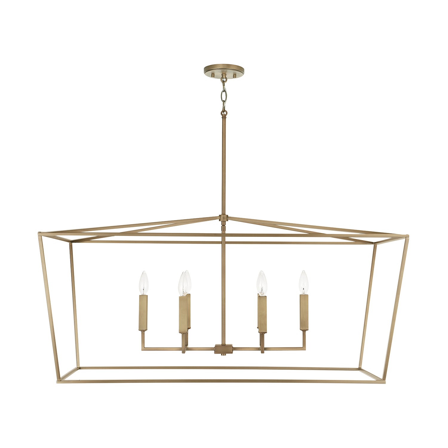 Capital Lighting - 837661AD - Six Light Island Pendant - Thea - Aged Brass