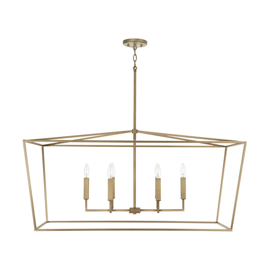 Capital Lighting - 837661AD - Six Light Island Pendant - Thea - Aged Brass