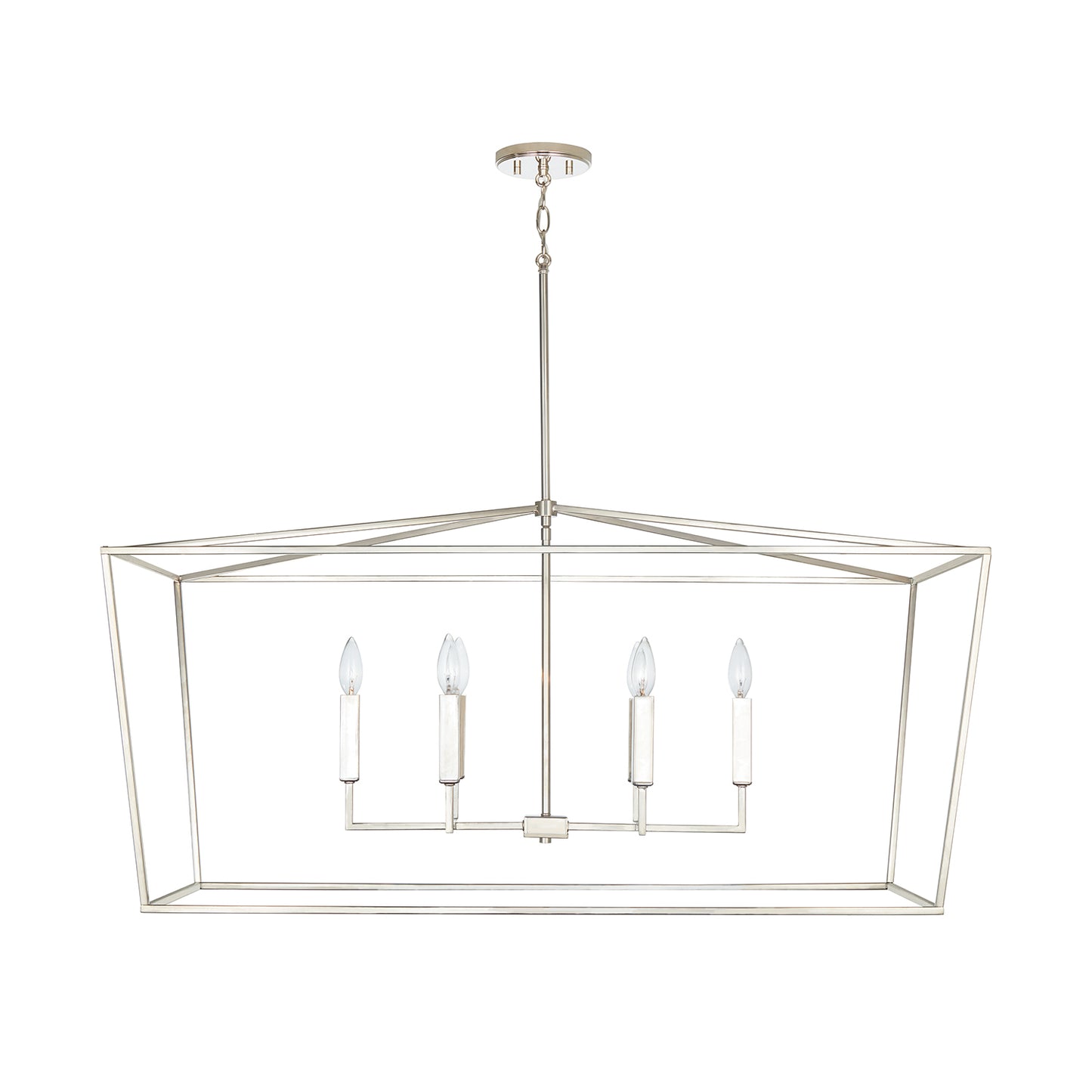 Capital Lighting - 837661PN - Six Light Island Pendant - Thea - Polished Nickel