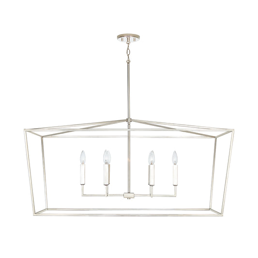 Capital Lighting - 837661PN - Six Light Island Pendant - Thea - Polished Nickel