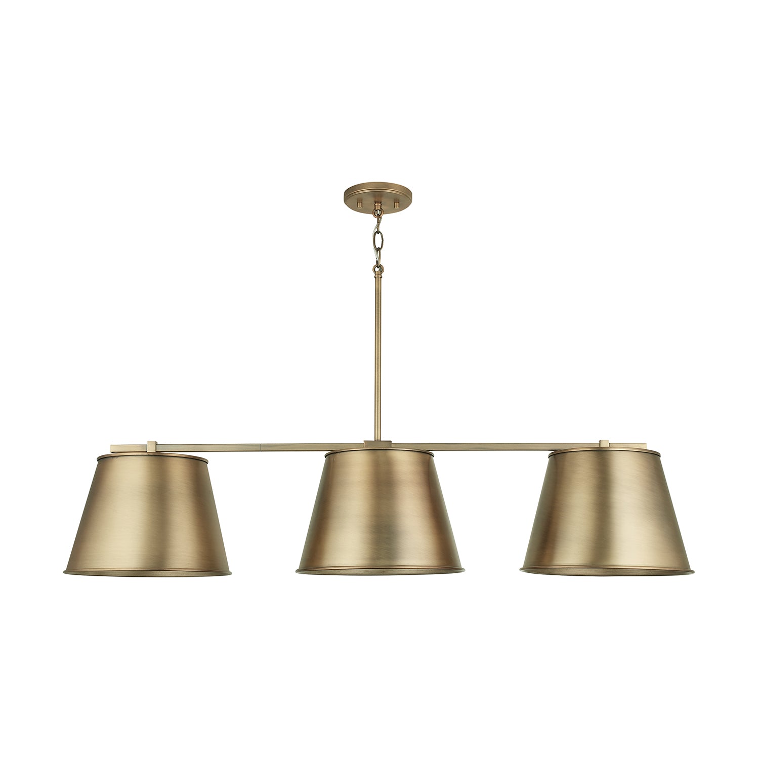 Capital Lighting - 837831AD - Three Light Island Pendant - Welker - Aged Brass